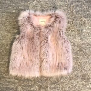 light pink fur vest-not real fur